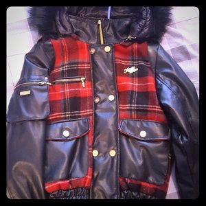 Size small Apple Bottom jacket with detachable hoo